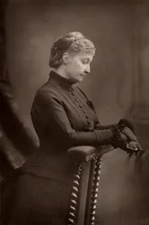 De keizerin Eugénie (1826-1920) weduwe van Napoleon III van Frankrijk