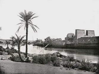 Tempel van Isis, Philae, Egypte, 1895