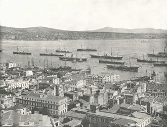 De Bosporus richting Scutari, Constantinopel, Ottomaanse Rijk, 1895