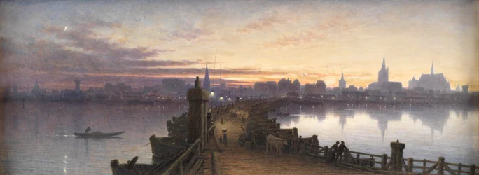 Keulen vanaf de Brug van Boten, 1890