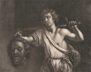 David met het hoofd van Goliath
