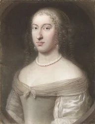 Portret van Maria Theresa van Spanje 1638-1683, koningin-gemalin van Frankrijk en Navarra, 1660