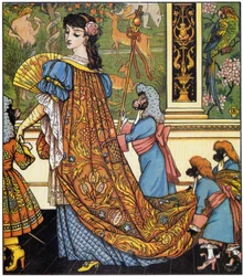 "Schoonheid en de Beat": Illustratie door Walter Crane (1845-1915)
