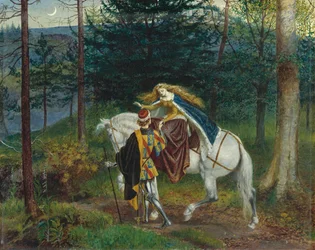 Illustratie voor La Belle Dame sans Merci door John Keats, 1865