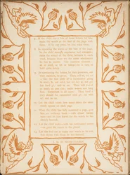 Methode van lesgeven de Gouden primer. Bloemrijke randen met cherubijnen.