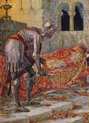 Sir Lancelot in de Kapel Perilous, 1911