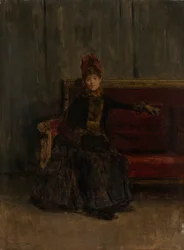 Zittende Dame