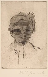 Somber Gezicht, Zelfportret