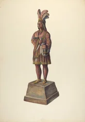 Sigarenwinkel Indiaan, ca. 1937