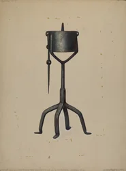 Olie lamp, ca. 1938