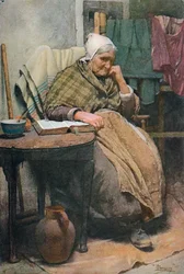 Een oude Cornish vrouw, ca. 1880