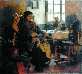 In het vuurlicht