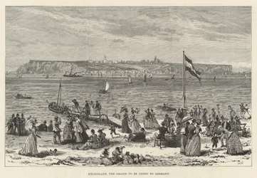 Helgoland, het eiland dat aan Duitsland wordt afgestaan