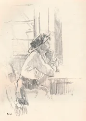 Meisje in gedachten, ca. 1911 1931