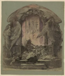 Ontwerp voor een Geschilderde Muurdecoratie