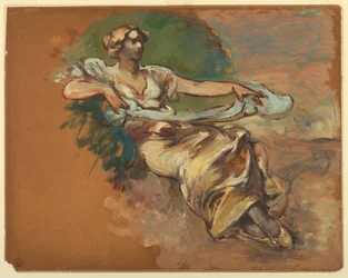 Zittende vrouw