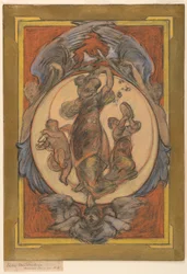 Studie voor "De halve maan"