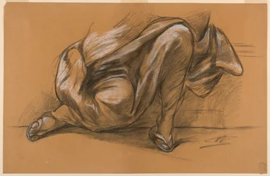 Studie van draperie