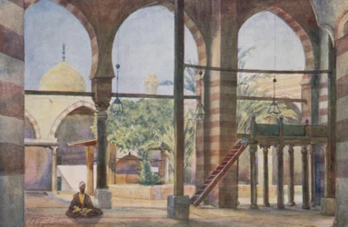 De moskee van Ibrahim Agha: Het interieur