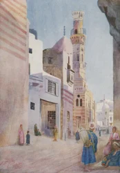 Moskeeën in de Sharia Bab-el-Wazir, Caïro