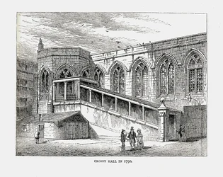 Crosby Hall in 1790, 1878