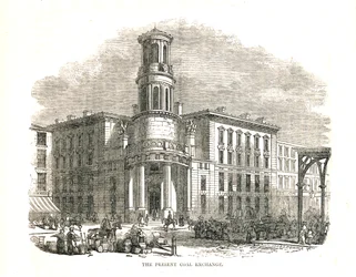 De huidige Coal Exchange, geopend door Prins Albert in 1849, Thames Street