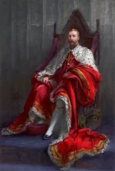 Koning George V, in het jaar van zijn kroning, 1911.