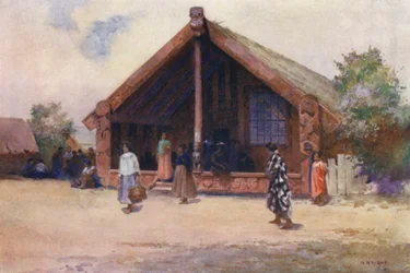 Nieuw-Zeeland: Gesneden Huis, Ohinemutu