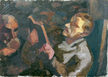 Lezende oude man