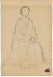 Twee studies voor portret ten voeten uit