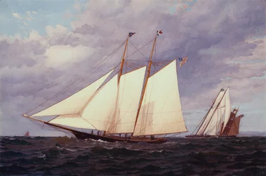 De Cornelia bij de New York Yacht Club Regatta, 11 juni