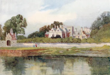 Beaulieu: Het huis van de abt (kleurenlitho)