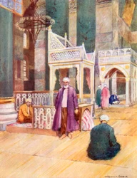 Interieur van S. Sophia (kleurenlitho)