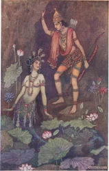 Arjuna en de riviernimf