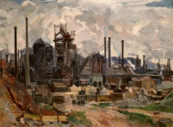 De staalfabriek in Tsjoesovoï