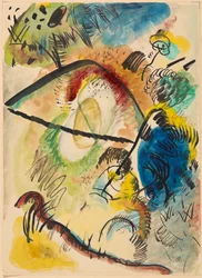 Aquarel IX (Met zwarte strepen)