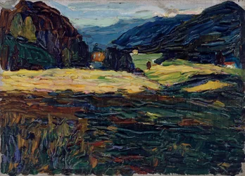 Kochel - Landschap met een klein kasteel