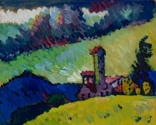 Murnau - Studie voor “Landschap met toren”
