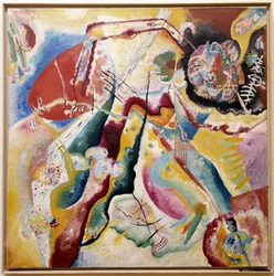Schilderij met rode vlek, 1914