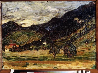 "Landschap" Schilderij van Vassily Kandinsky
