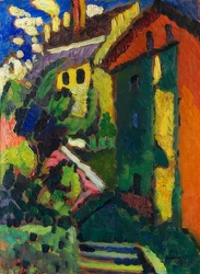 Trap naar het kasteel (Murnau). 1909