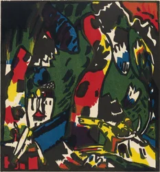 Een boogschutter. Schilderij van Vassily Kandinsky
