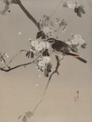 Vogels op een bloeiende tak, ca. 1887