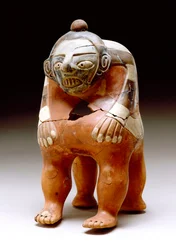 Menselijke beeltenis urn, 600-900