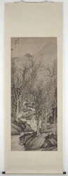 Verheven geleerden in een winters bos (S1989.7)