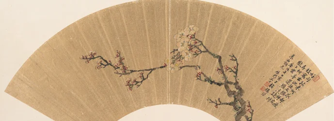 Pruimenbloesems, gedateerd 1670