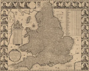 Een Nieuwe en Exacte Kaart van Engeland, 1644