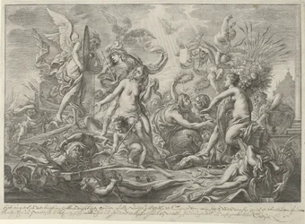 Allegorie op de Vrede van Westfalen, 1648