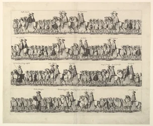 Kroningsprocessie van Karel II door Londen, 1662
