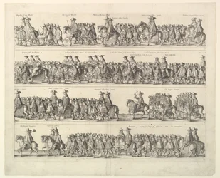 Kroningsprocessie van Karel II door Londen, 1662
